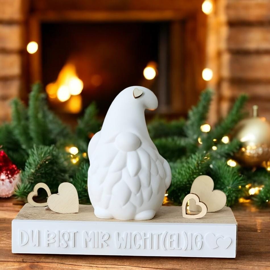 Silikon Gießform Wichtel Zwerg | Gießform Weihnachten Raysin Keraflott | Silikonform Deko Figur | DIY Basteln, Geschenkidee
