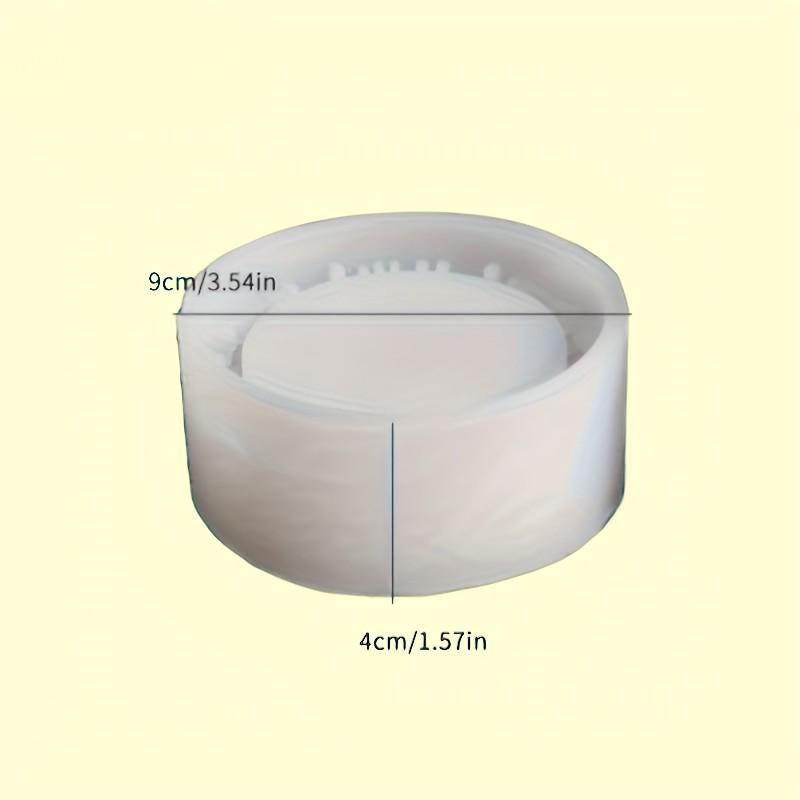 Silikon Gießform rundes Lichthaus 9x4 cm – Kerzenhalter/Schale für Raysin, Keraflott & Beton