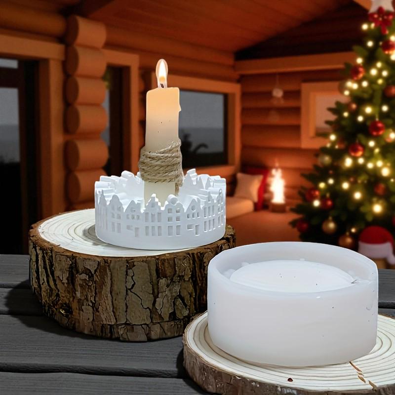 Silikon Gießform rundes Lichthaus 9x4 cm – Kerzenhalter/Schale für Raysin, Keraflott & Beton