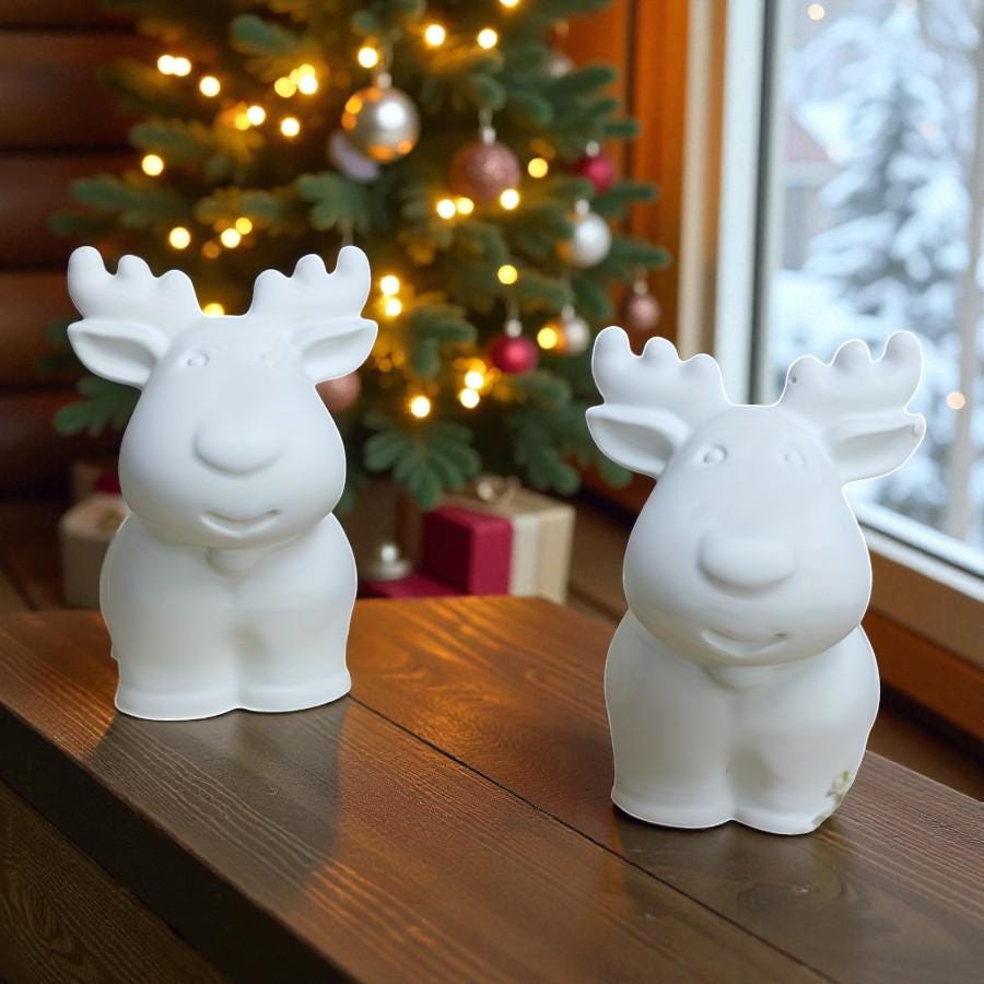 Weihnacht Elch 3 D, Weihnachten, Silikon Gießform, Silikonform, Raysin, Keraflott