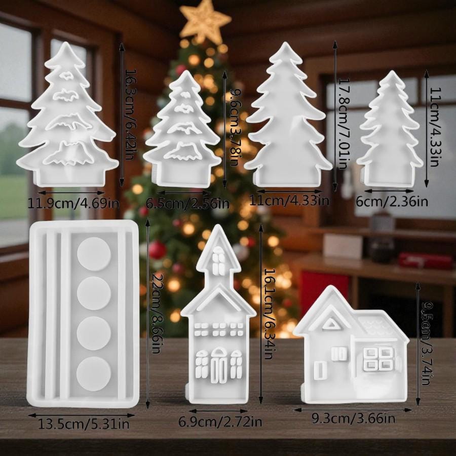 Silikonform Weihnachtslandschaft