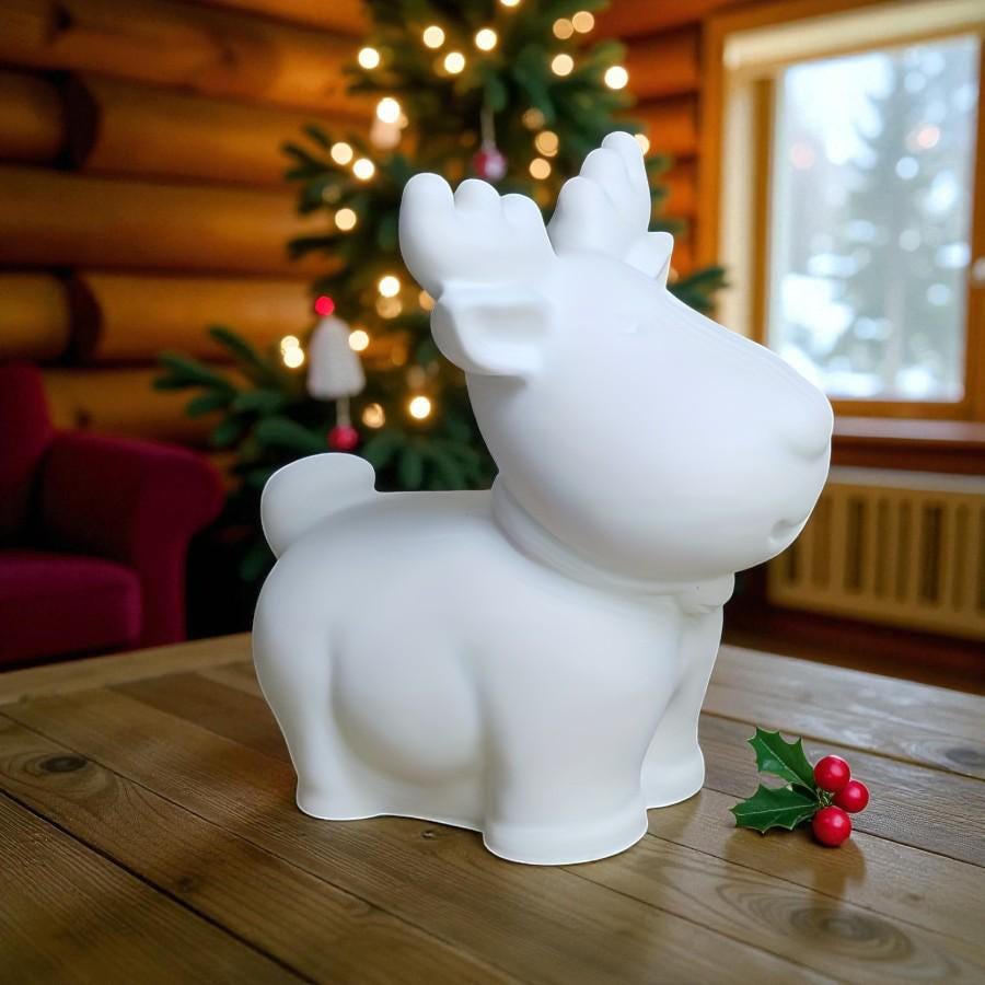 Weihnacht Elch 3 D, Weihnachten, Silikon Gießform, Silikonform, Raysin, Keraflott