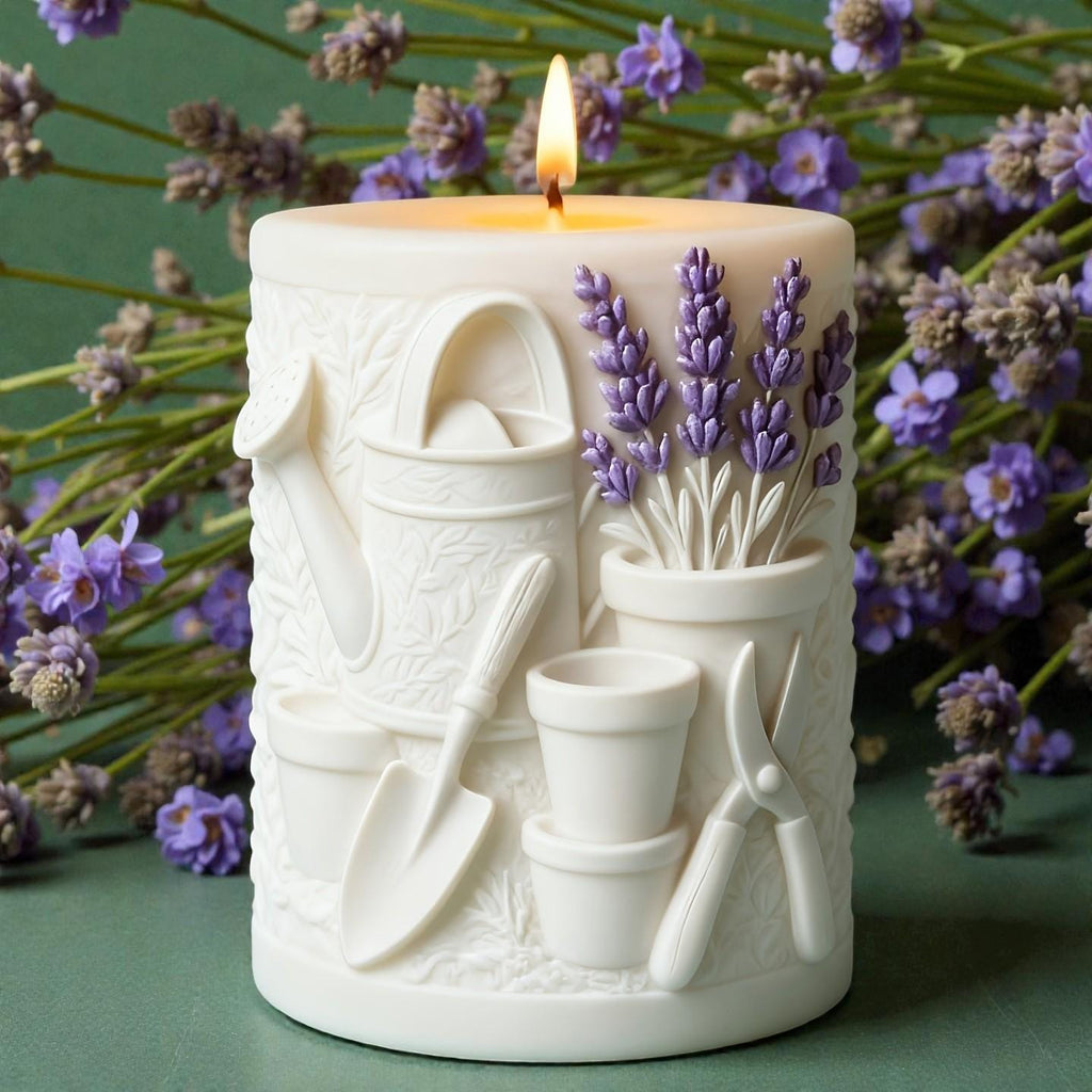 Kerzengießform Gärtnerkerze aus Silikon – Blumenkerze selber machen mit Sojawachs, Bienenwachs & Paraffin – Frühlings, Sommer, Osterdeko