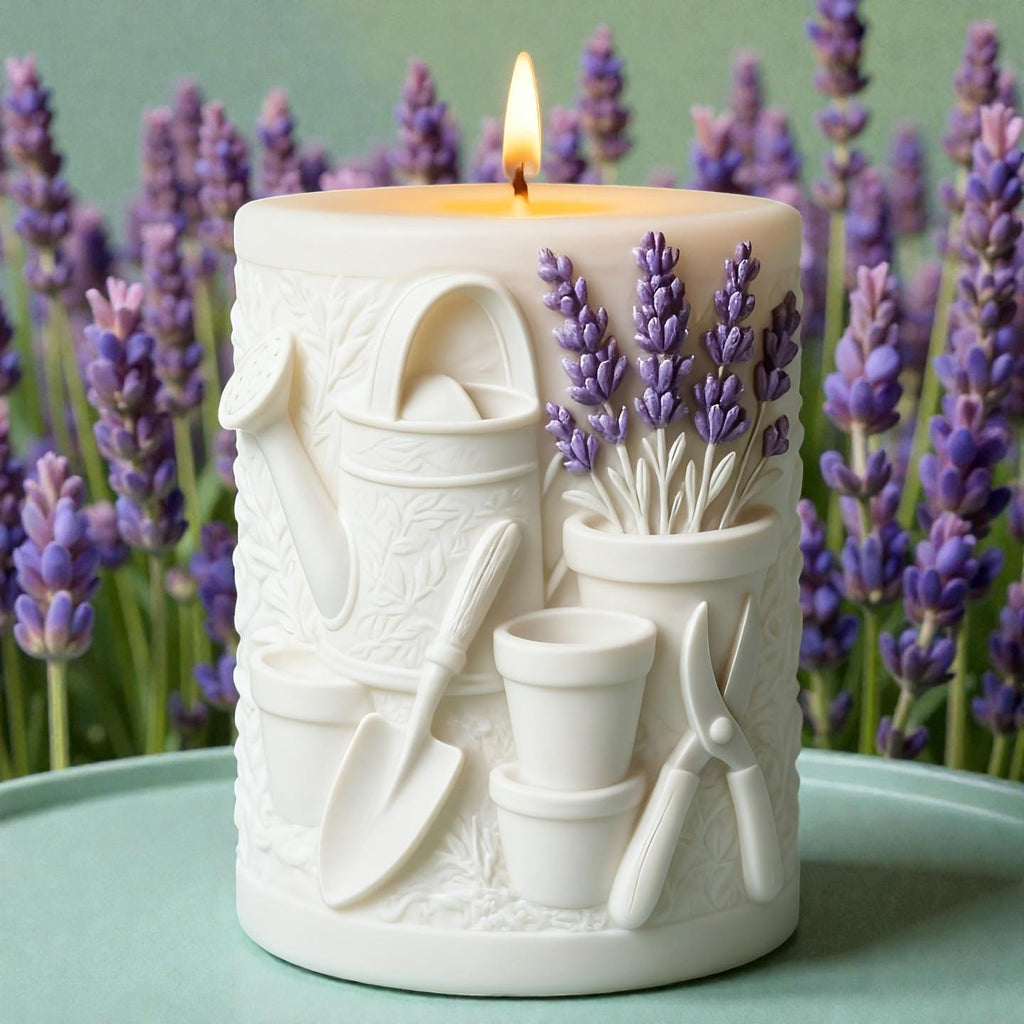 Kerzengießform Gärtnerkerze aus Silikon – Blumenkerze selber machen mit Sojawachs, Bienenwachs & Paraffin – Frühlings, Sommer, Osterdeko