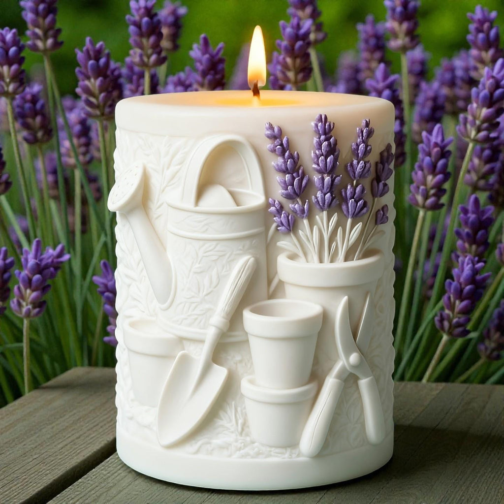 Kerzengießform Gärtnerkerze aus Silikon – Blumenkerze selber machen mit Sojawachs, Bienenwachs & Paraffin – Frühlings, Sommer, Osterdeko