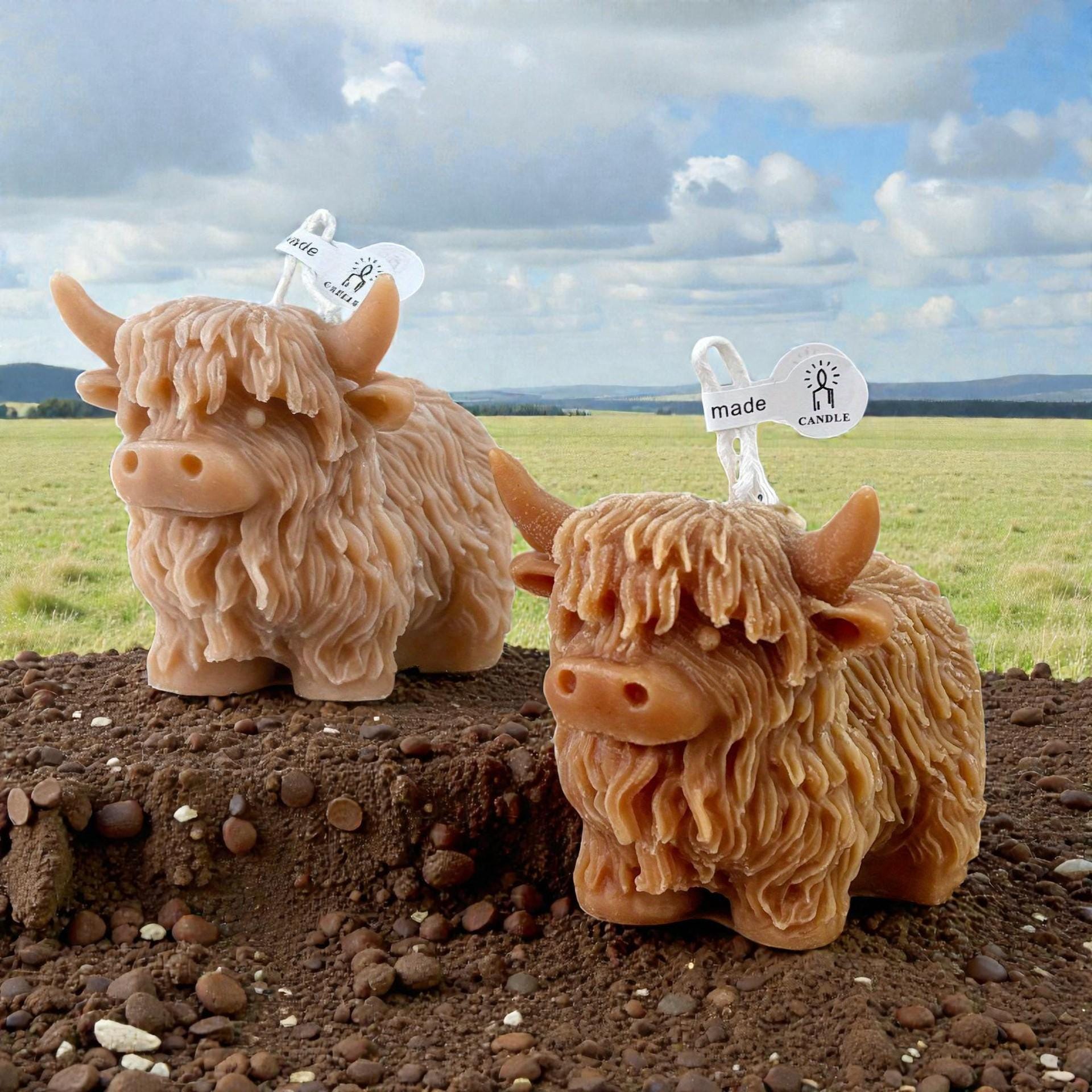 Silikon Kerzenform Highland Kuh 3D – Hochlandrind Kerzengießform für Sojawachs, Bienenwachs & Paraffin – DIY Kerzen selber machen