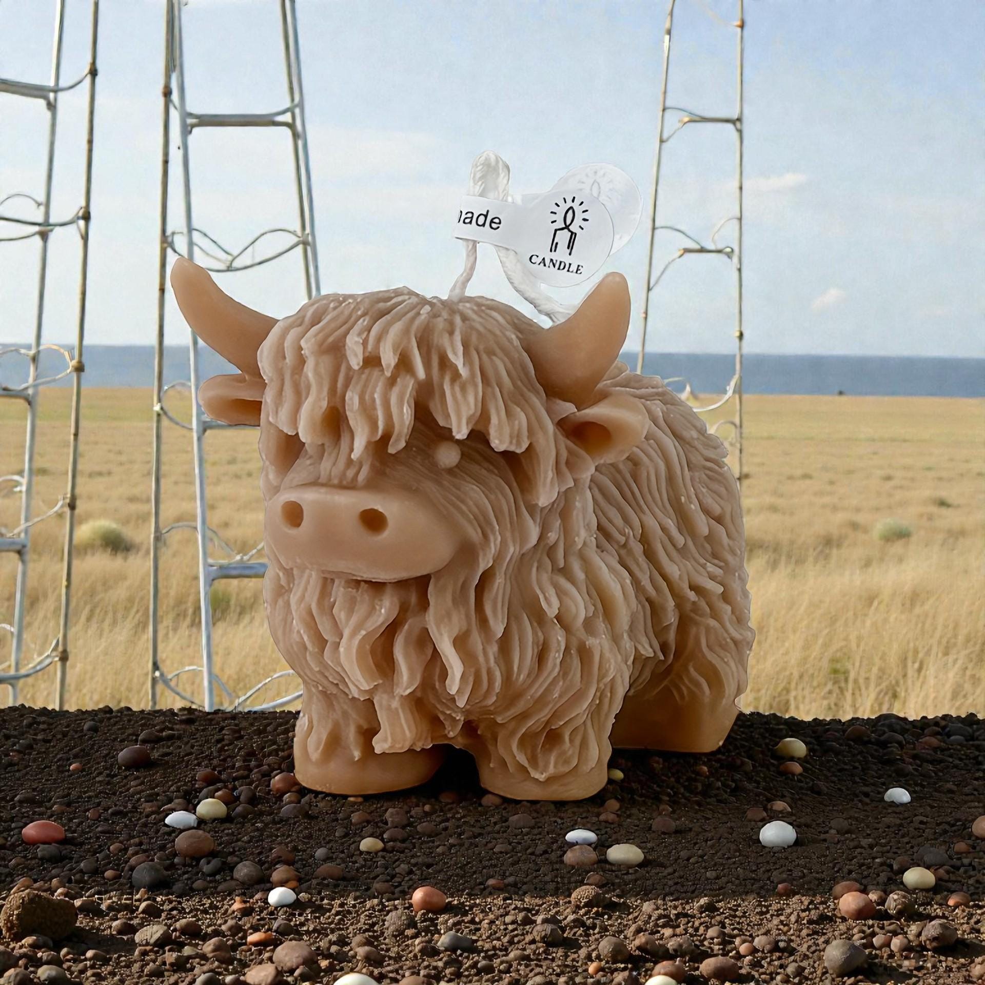 Silikon Kerzenform Highland Kuh 3D – Hochlandrind Kerzengießform für Sojawachs, Bienenwachs & Paraffin – DIY Kerzen selber machen