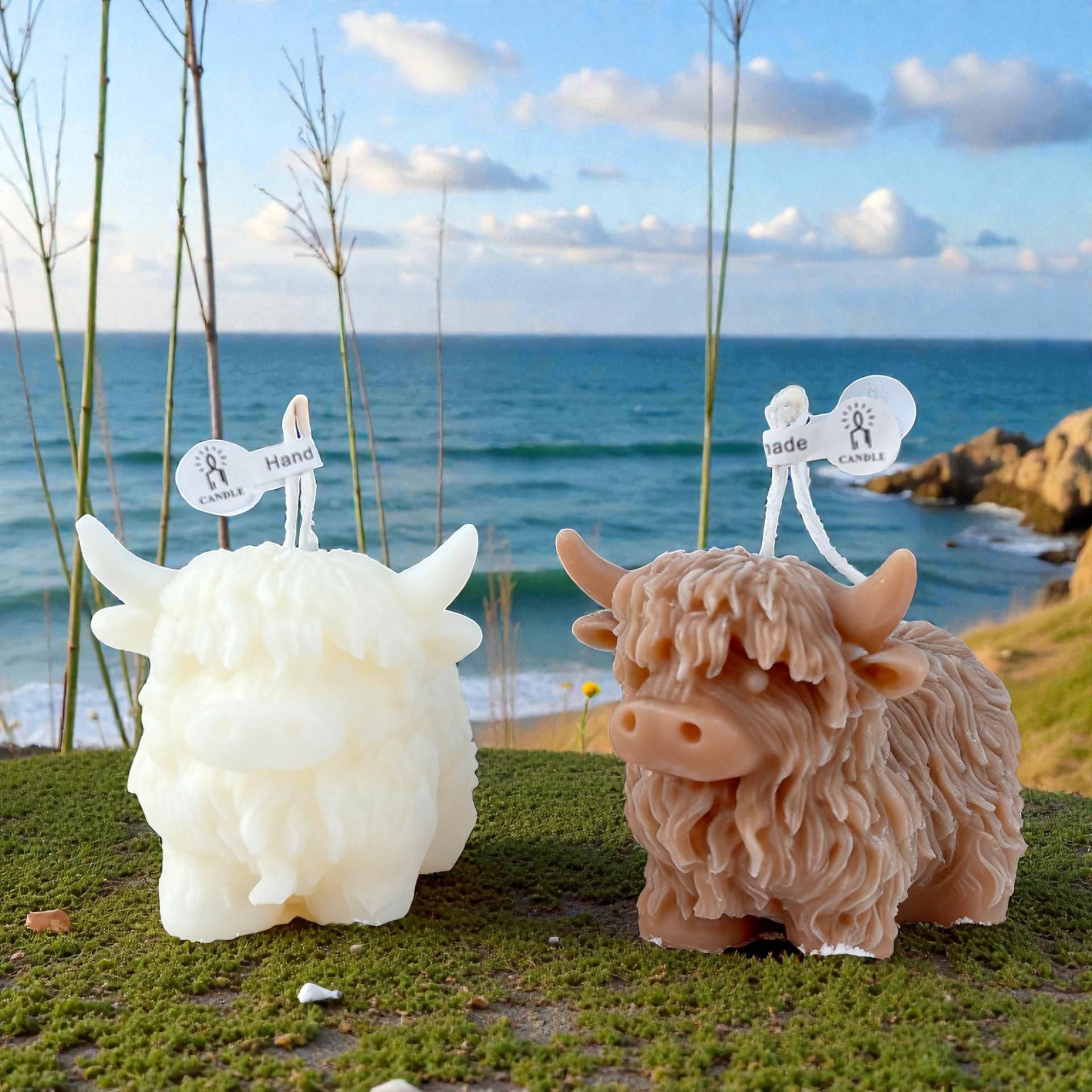 Silikon Kerzenform Highland Kuh 3D – Hochlandrind Kerzengießform für Sojawachs, Bienenwachs & Paraffin – DIY Kerzen selber machen
