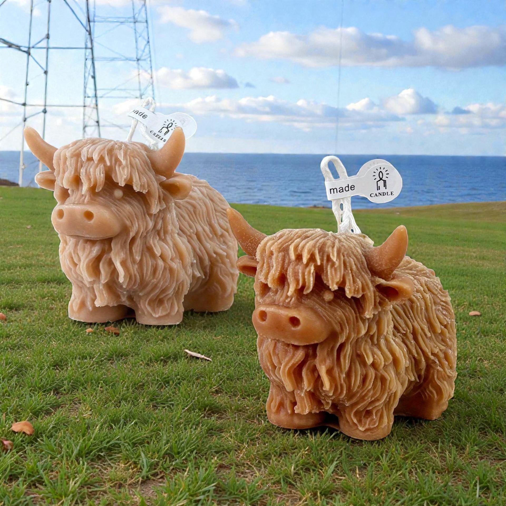 Silikon Kerzenform Highland Kuh 3D – Hochlandrind Kerzengießform für Sojawachs, Bienenwachs & Paraffin – DIY Kerzen selber machen