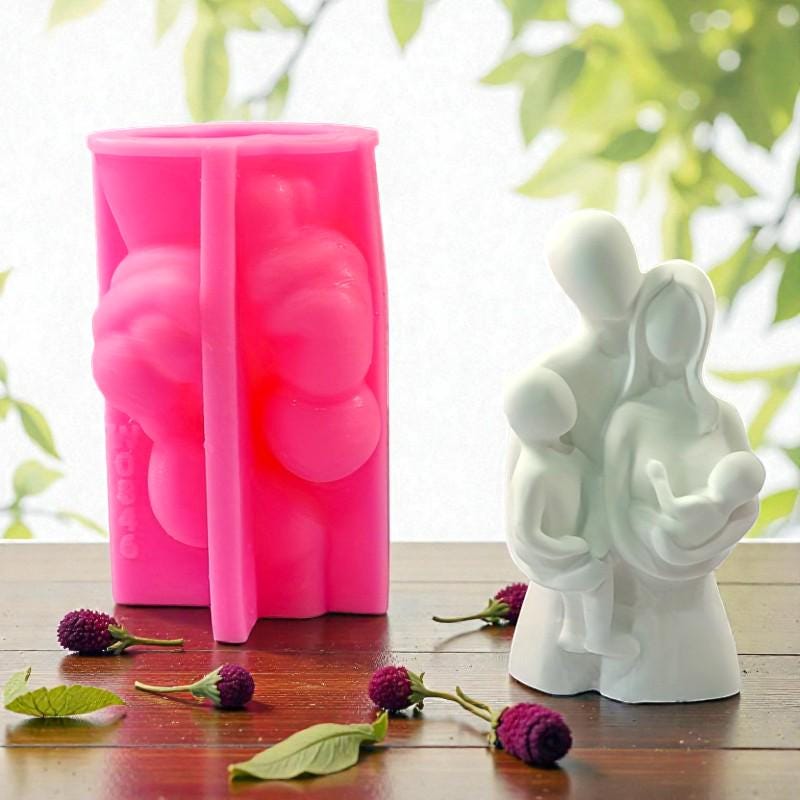 Silikon Gießform, Familie, Valentinstag, Raysin, Keraflott