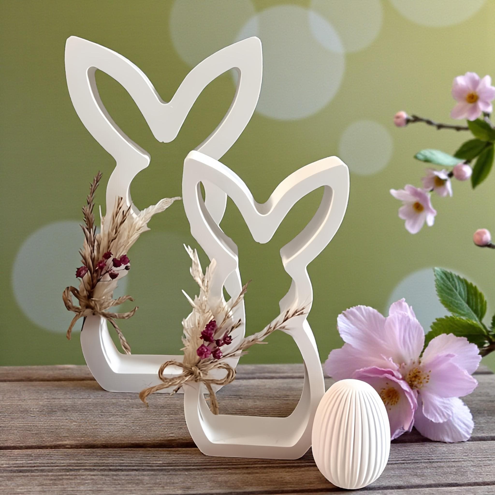 Gießform, Silikon Gießform, Hase, Osterhase, Osterleuchte, 2 Größen