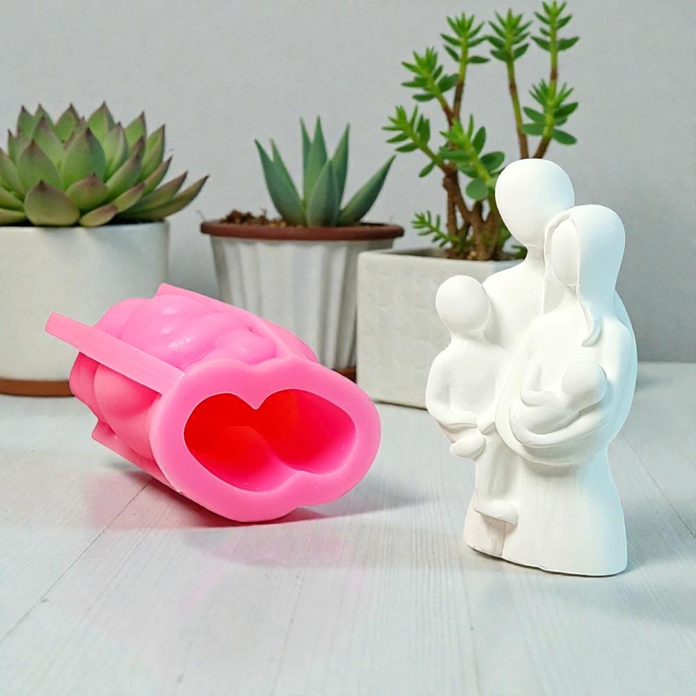 Silikon Gießform, Familie, Valentinstag, Raysin, Keraflott