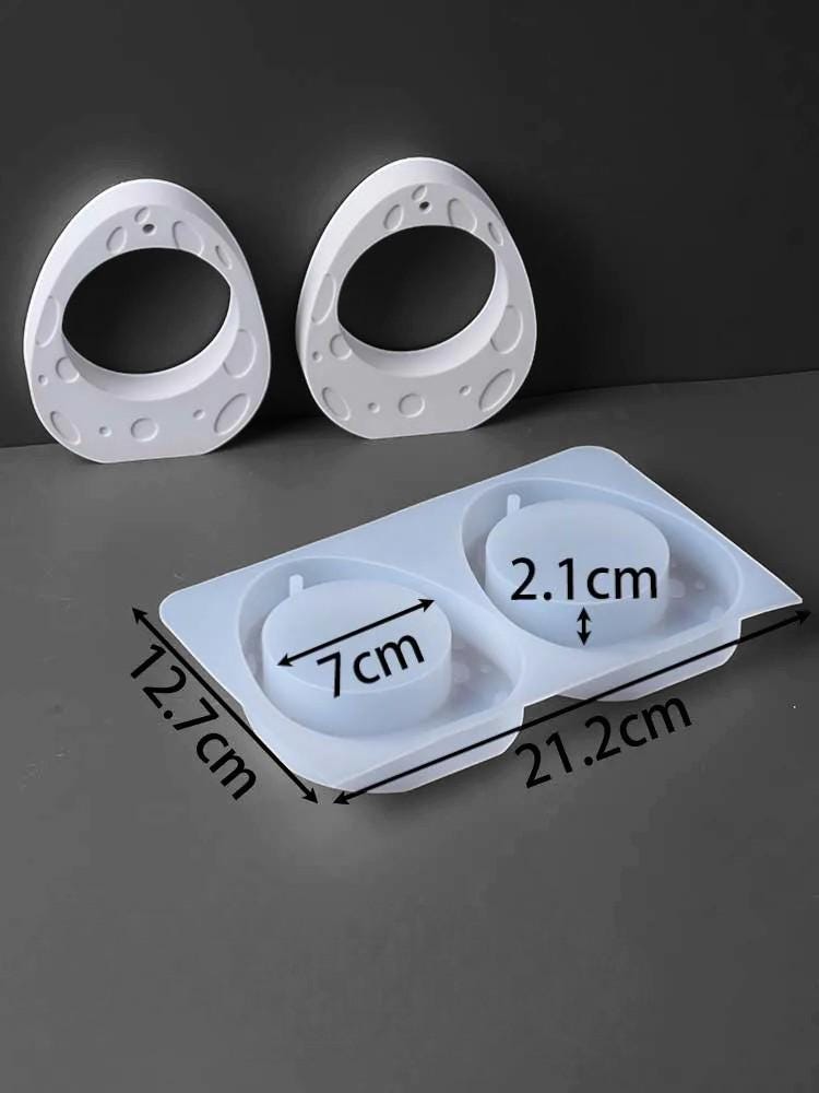 Silikongießform Osterhänger Ei mit Osterhase – Set 2 Formen – Raysin/Keraflott/Beton Gießform – Osterdeko Anhänger