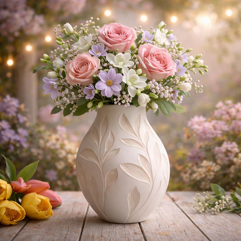 Silikonform Vase mit Blattrelief – Gießform für Raysin/Keraflott/Beton – DIY Deko – 2 Designs