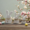 Silikonform Osterhase mit Herz (3er)  Gießform für Raysin & Keraflott  Hasen Deko gießen  Osterdeko DIY