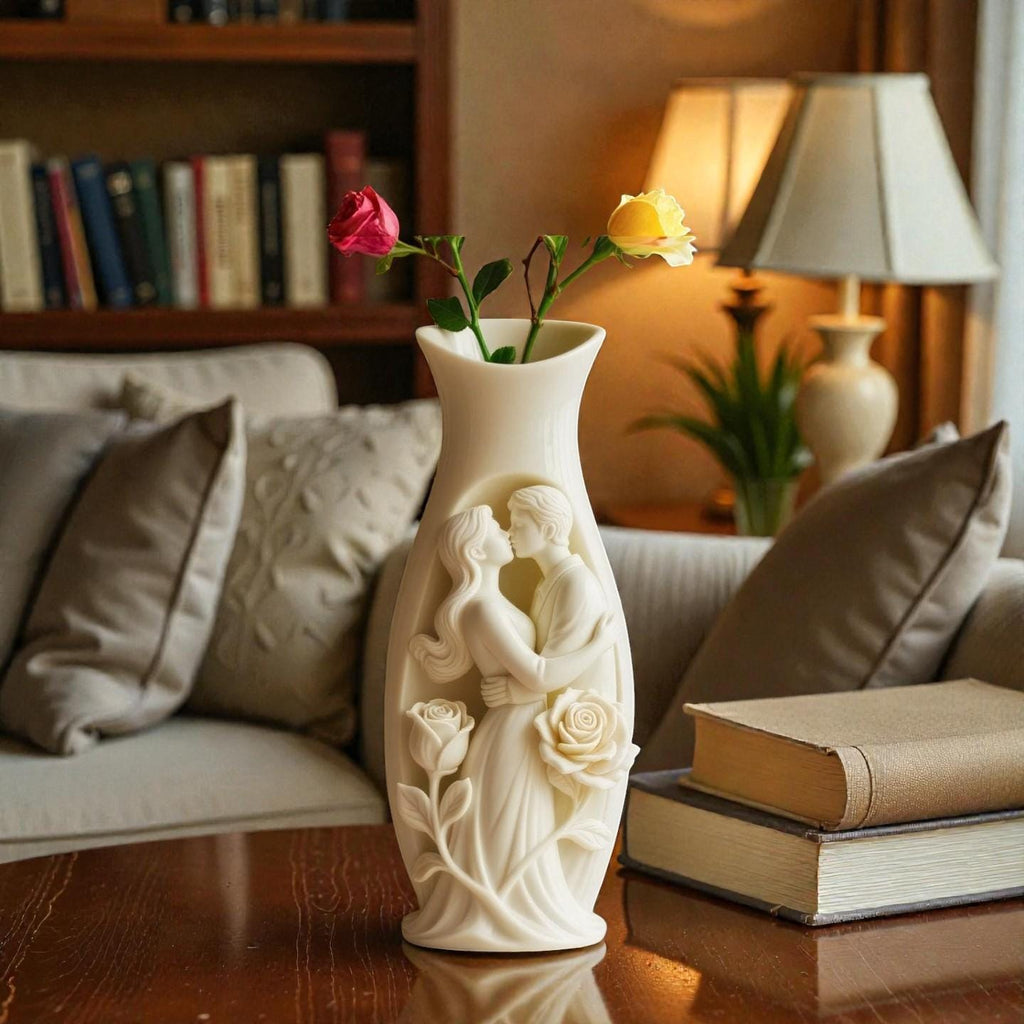 Silikonform Vase Liebespaar | Gießform für Raysin & Keraflott | Beton/Gips | DIY Deko Geschenk Hochzeit Valentinstag