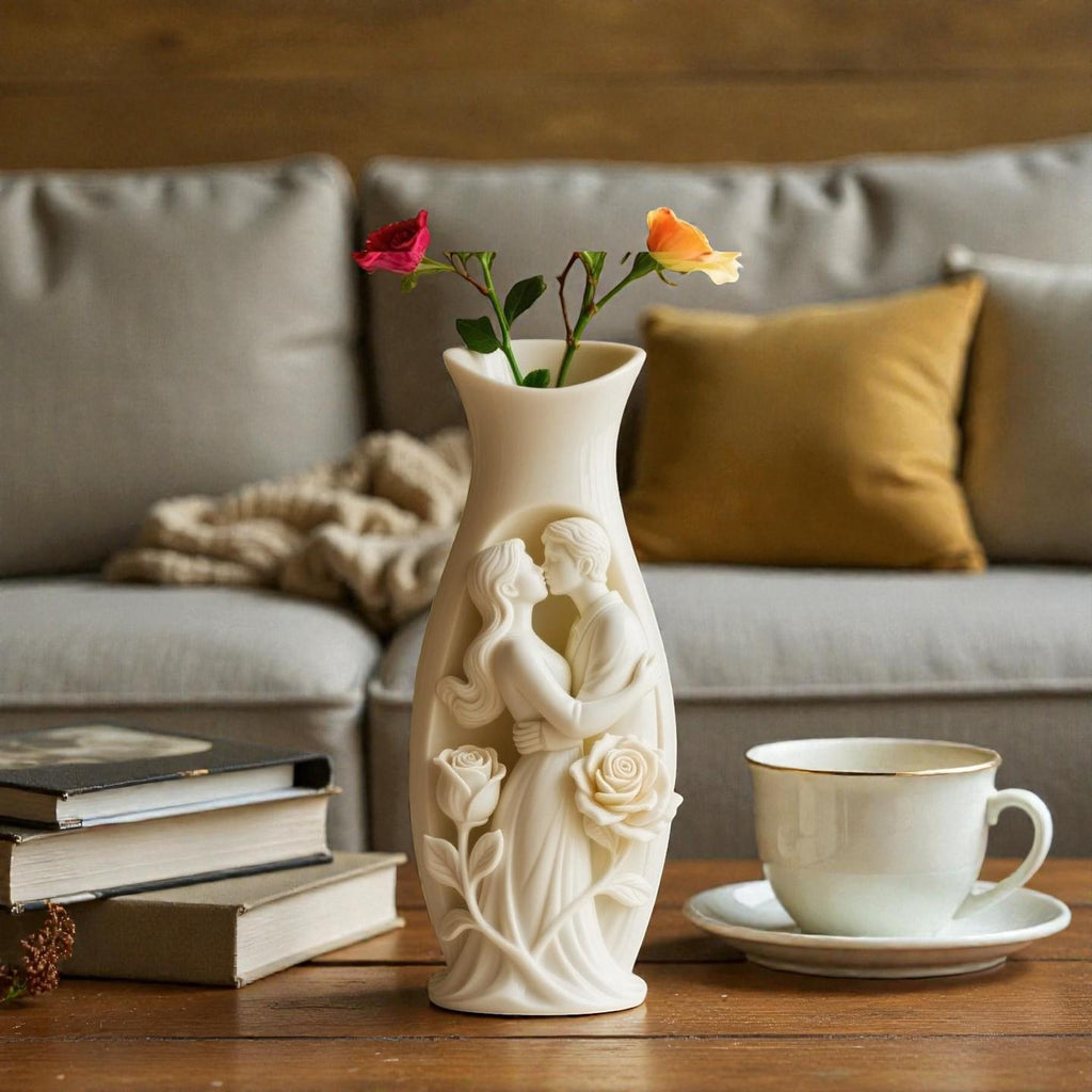 Silikonform Vase Liebespaar | Gießform für Raysin & Keraflott | Beton/Gips | DIY Deko Geschenk Hochzeit Valentinstag