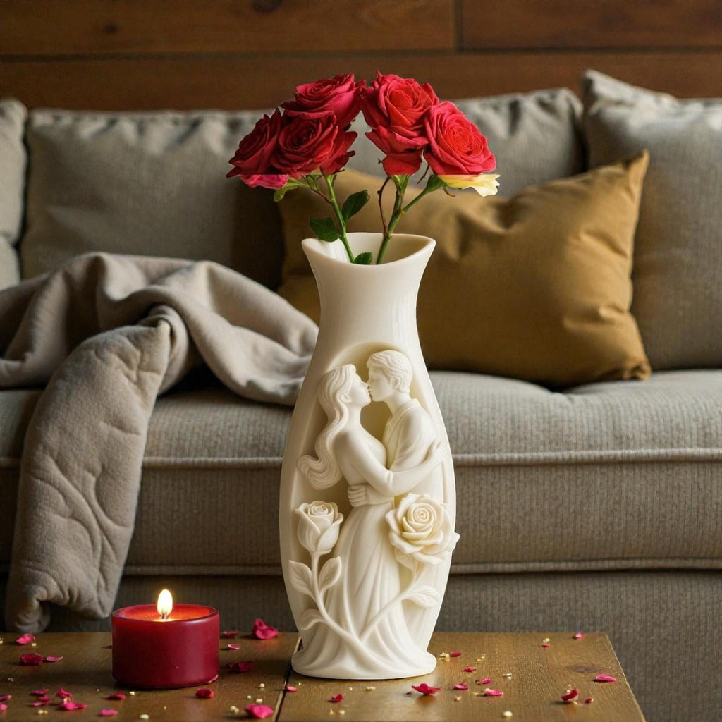 Silikonform Vase Liebespaar | Gießform für Raysin & Keraflott | Beton/Gips | DIY Deko Geschenk Hochzeit Valentinstag