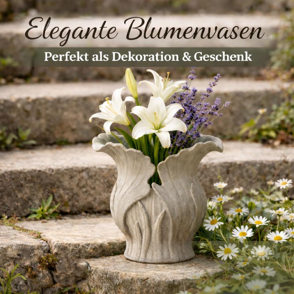 Kleine Blumenvase Modern | Vase für Trockenblumen | Minimalistische Vase | Boho Wohnzimmer Deko | Geschenk Idee | Dekovase