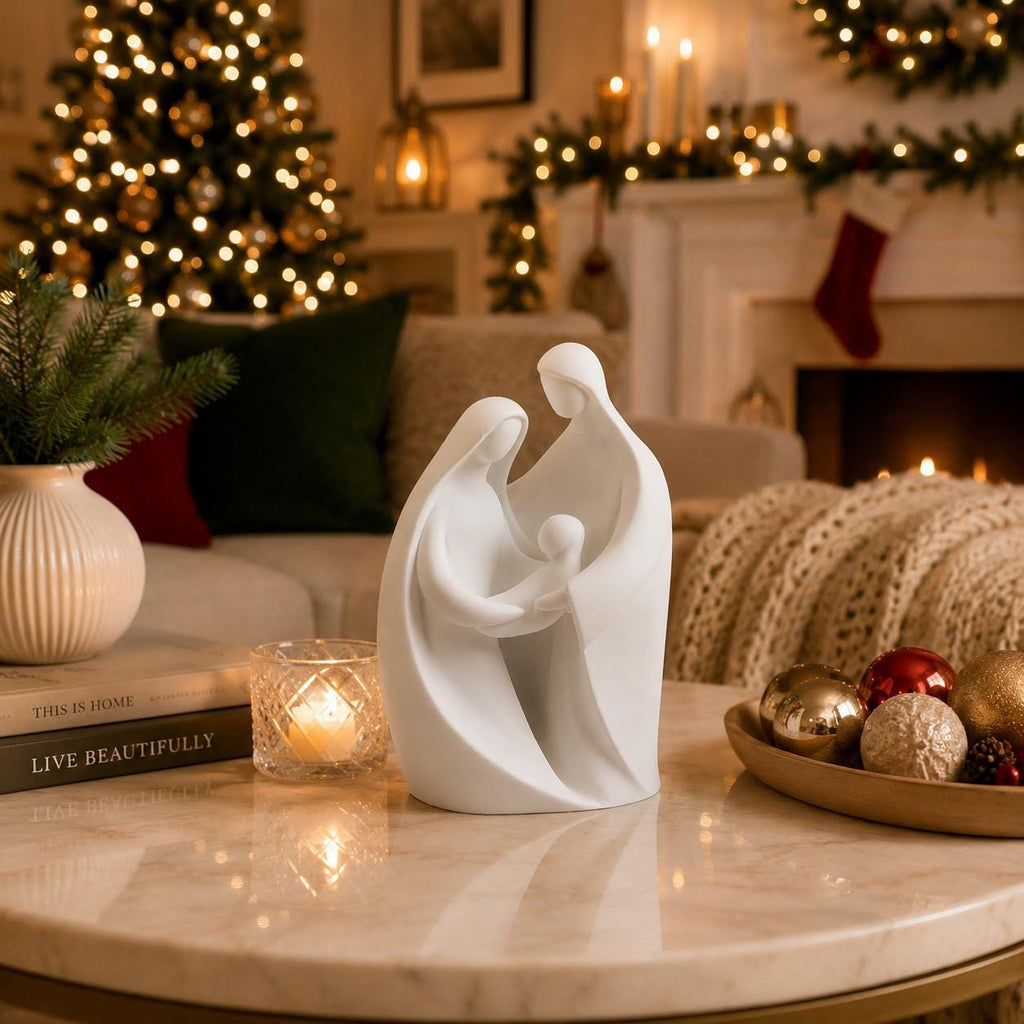 Silikonform Krippe modern | Gießform Heilige Familie | Raysin Form Weihnachten | Keraflott Gießform | DIY Deko Form | Betonform