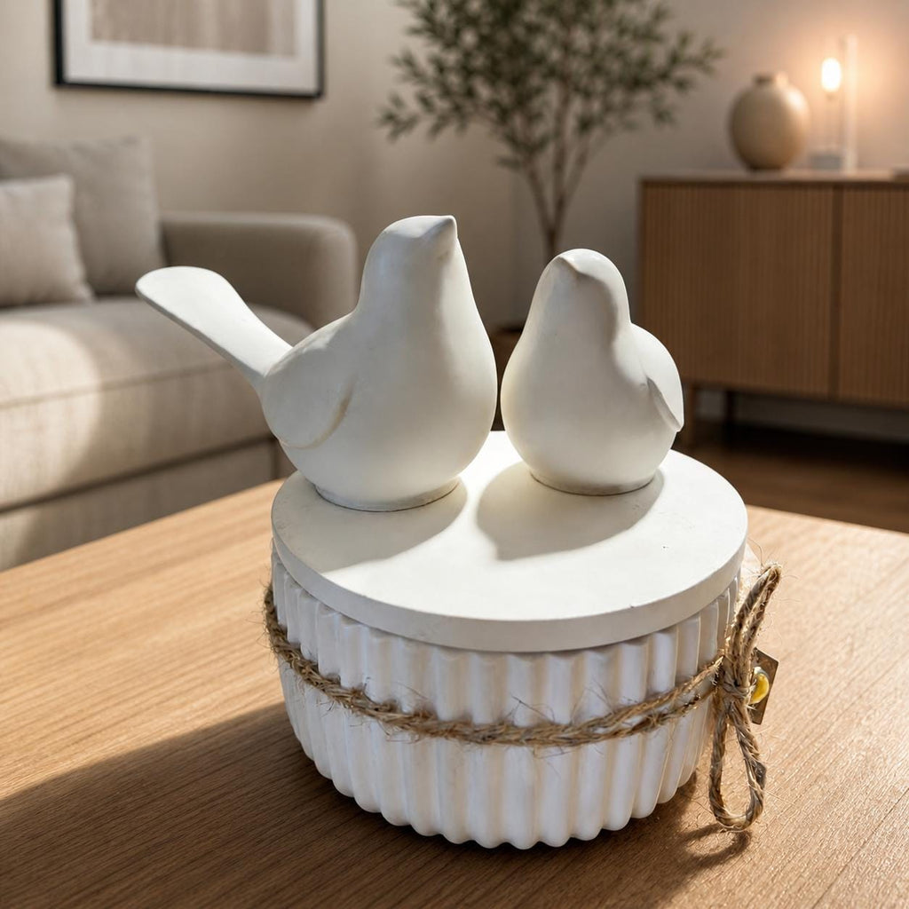 Silikonformen-Set, 4 Formen – Vogel & Dose – Resin-Gießform, Kerzenform, Gipsform, DIY Deko, Geschenkidee