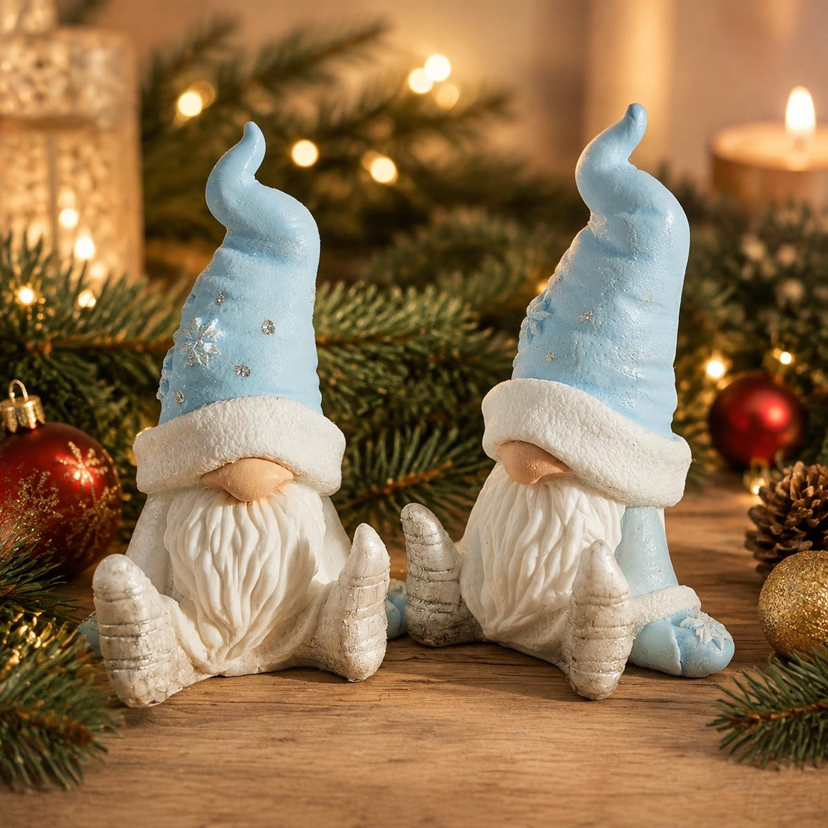 Silikonform Weihnachtswichtel sitzend – Wichtel-Gießform für Raysin, Keraflott, Gips und Beton – Weihnachtsdeko selber machen