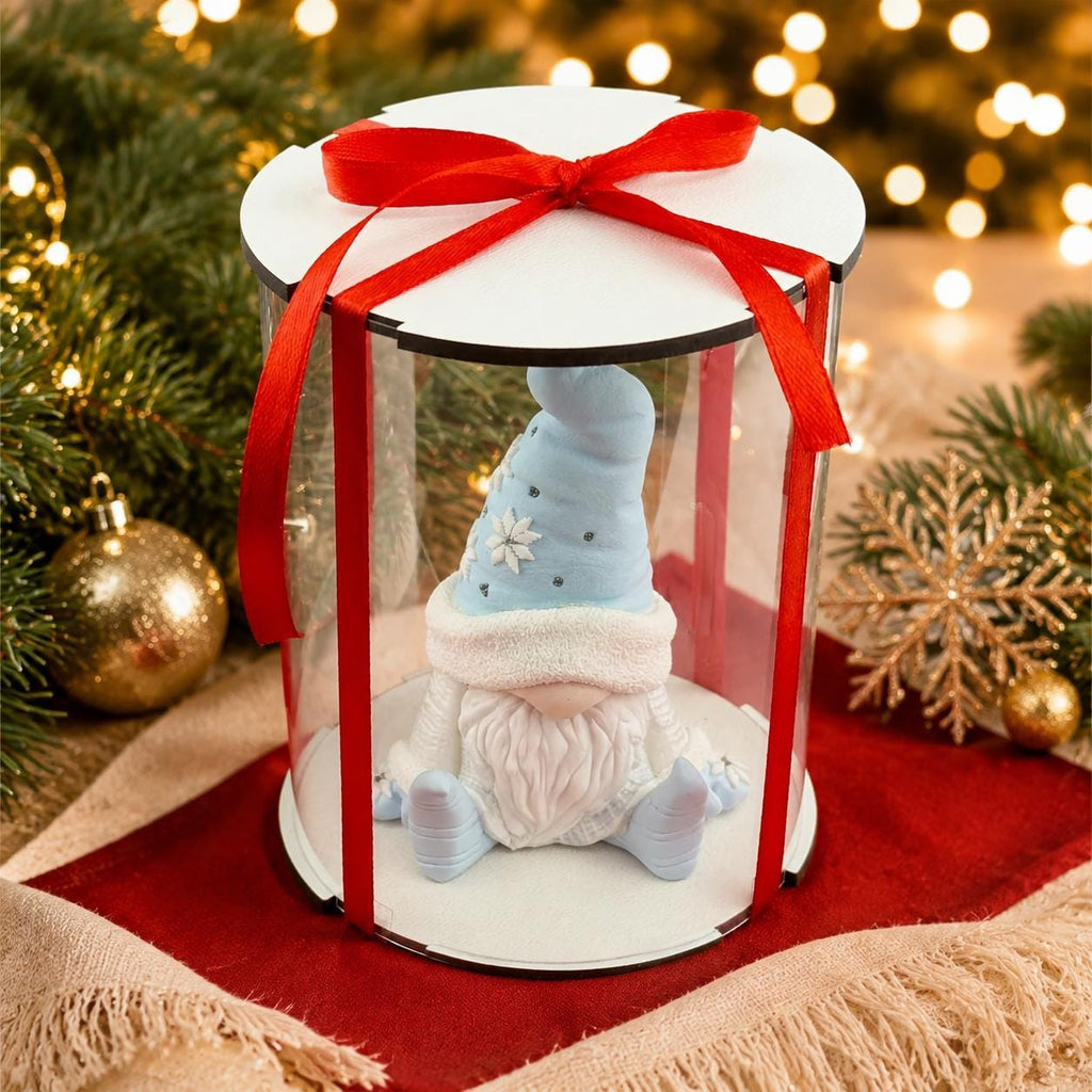 Silikonform Weihnachtswichtel sitzend – Wichtel-Gießform für Raysin, Keraflott, Gips und Beton – Weihnachtsdeko selber machen