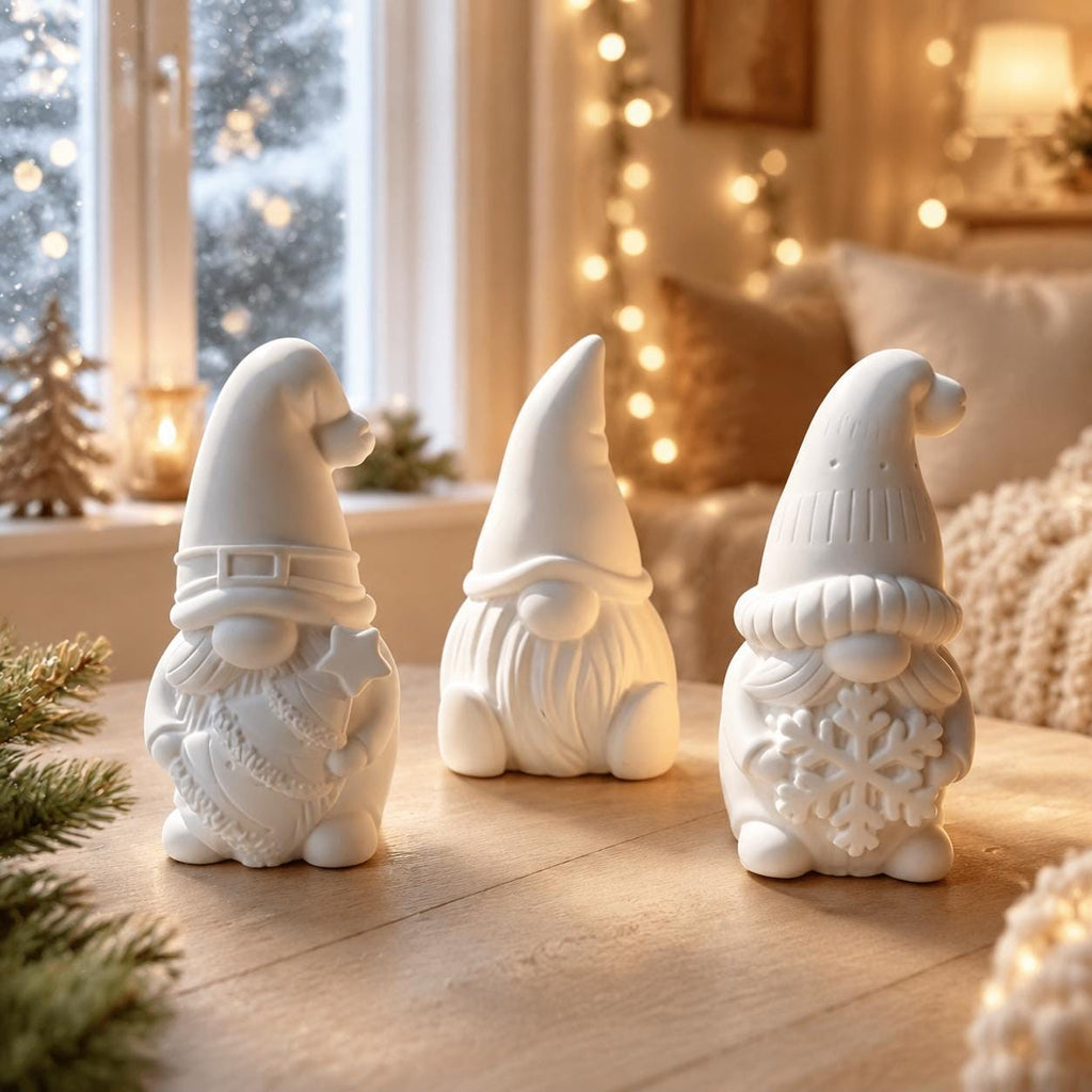 Silikonformen Wichtel  Weihnachtswichtel Gießformen 3er-Set  für Raysin, Keraflott, Gips und Beton  Weihnachtsdeko DIY
