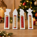 Silikonform Geldgeschenk Weihnachten  4 Motive mit Engel, Weihnachtsmann, Tannenbaum und Strumpf  Gießform für Raysin