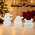 Silikonform Weihnachtsmann im Kamin – 3 Motive – Gießform Weihnachten für Raysin, Keraflott, Gips und Kreativbeton