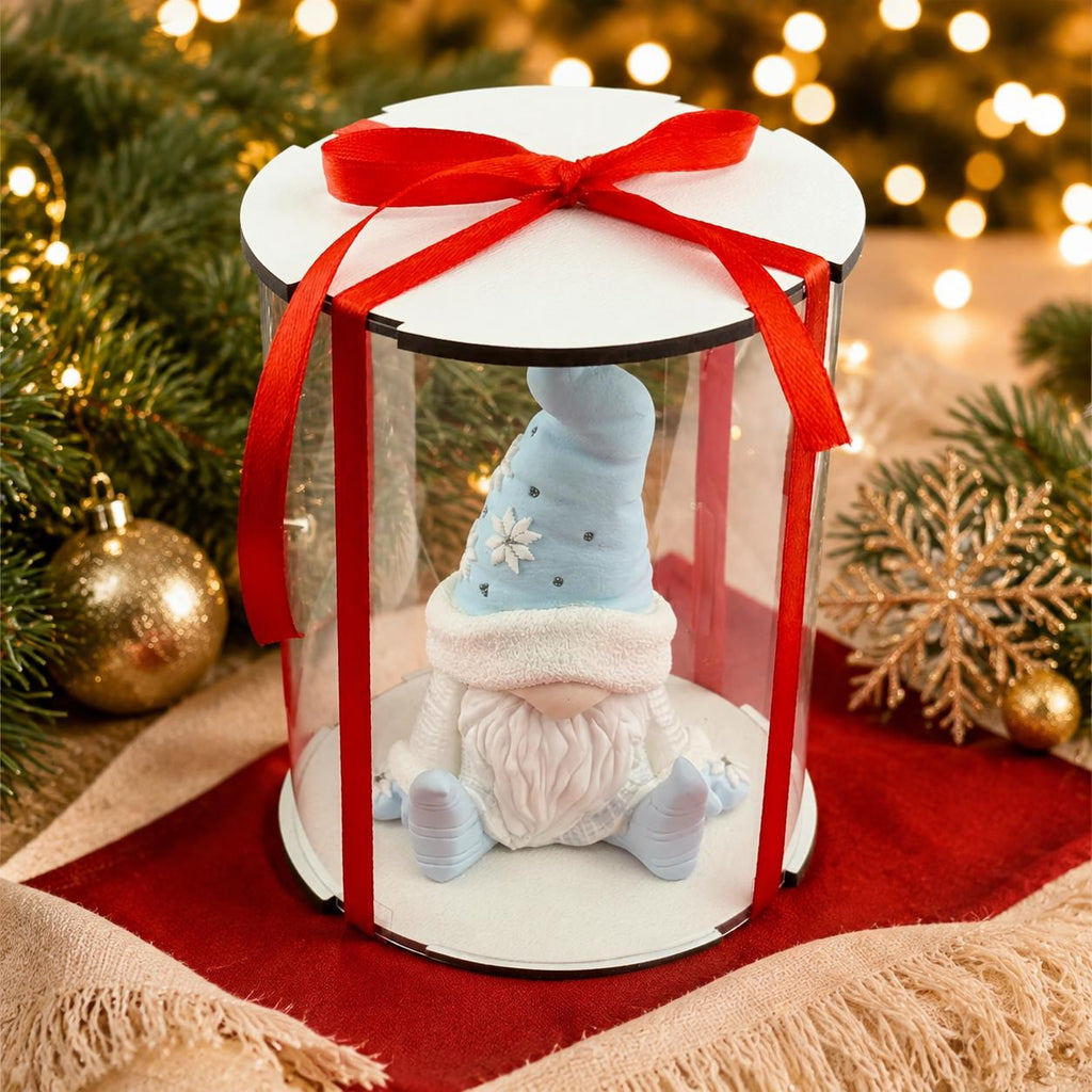 Silikonform Weihnachtswichtel sitzend – Wichtel-Gießform für Raysin, Keraflott, Gips und Beton – Weihnachtsdeko selber machen