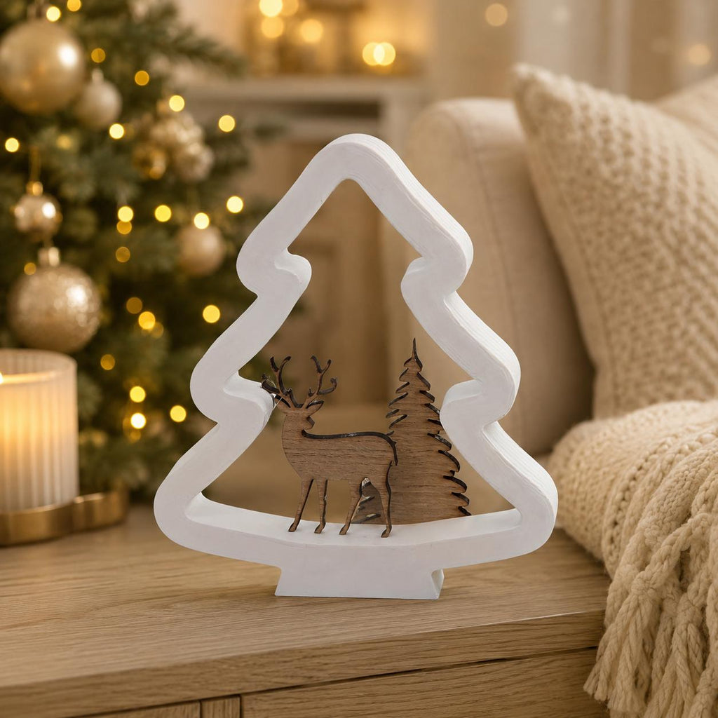 4er Silikonformen-Set Weihnachten – 2 Tannenbäume, Kerzenhalter und Tablett – Gießformen für Raysin, Keraflott und Gips