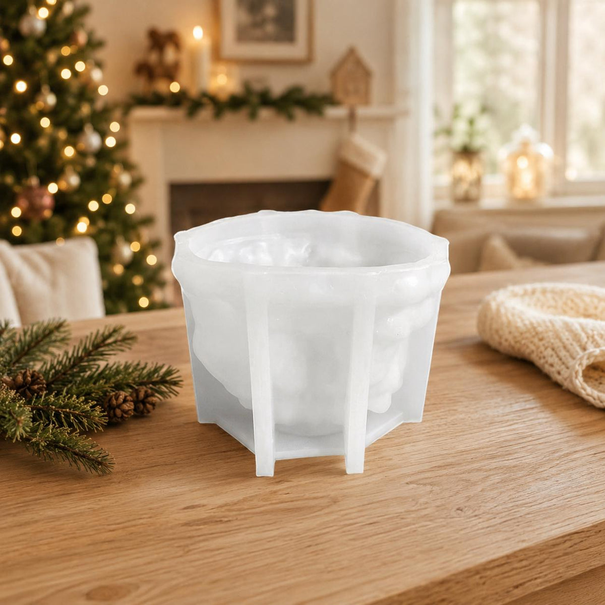 Silikonform Weihnachtskrippe 3D – Gießform Krippe mit Figuren – Weihnachtsdeko für Raysin, Keraflott, Gips und Wachs