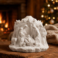 Silikonform Weihnachtskrippe 3D  Gießform Krippe mit Figuren  Weihnachtsdeko für Raysin, Keraflott, Gips und Wachs