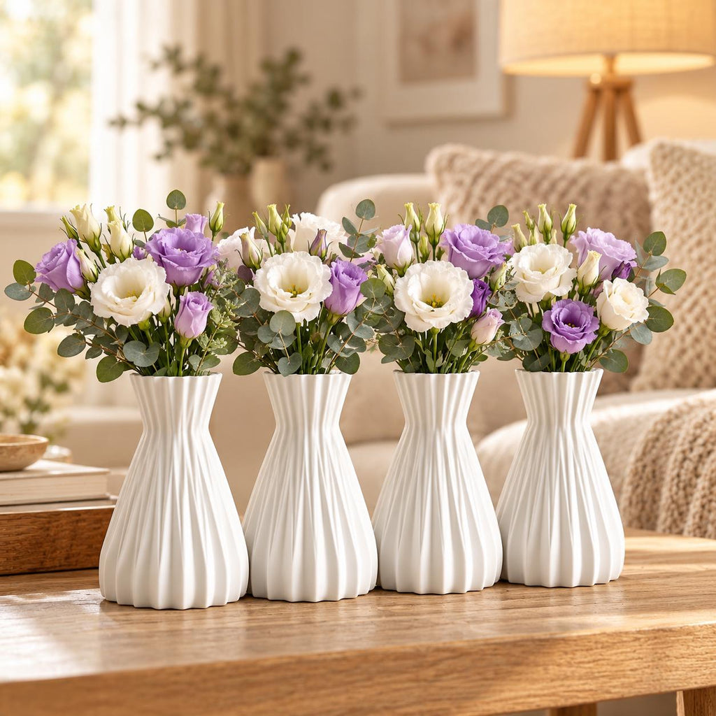 Silikonform Vase mit Rillen  taillierte Gießform für Raysin, Keraflott und Gips  DIY Blumenvase im Boho-Stil